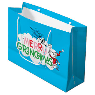 Grand Sac Cadeau Joyeux Grinchmas Monsieur Grinch