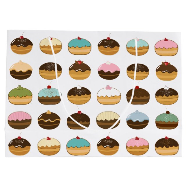 Grand Sac Cadeau Joyeux Hanoukka (Dos)