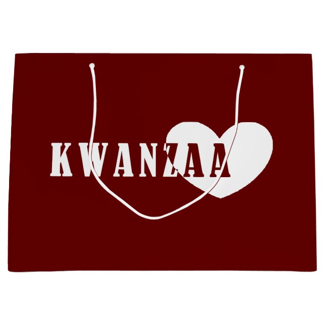 Grand Sac Cadeau Joyeux Kwanzaa (Devant)