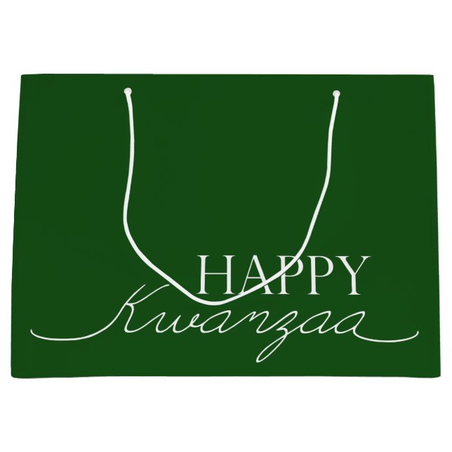 Grand Sac Cadeau Joyeux Kwanzaa (Devant)
