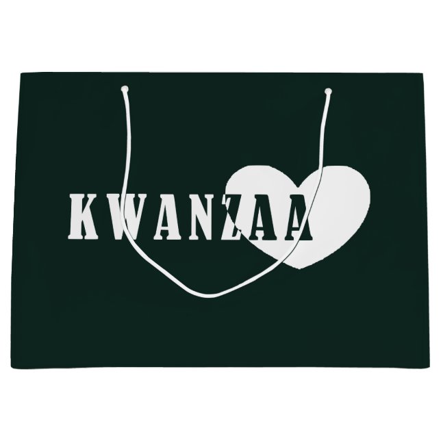 Grand Sac Cadeau Joyeux Kwanzaa (Devant)