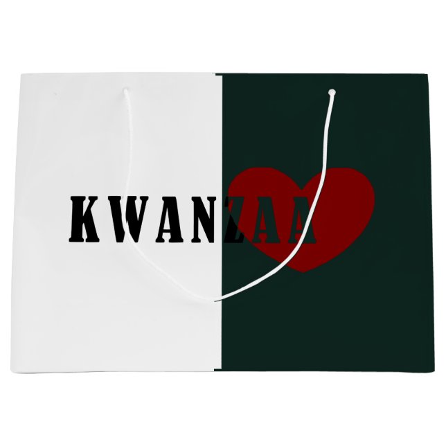 Grand Sac Cadeau Joyeux Kwanzaa (Devant)