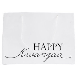 Grand Sac Cadeau Joyeux Kwanzaa