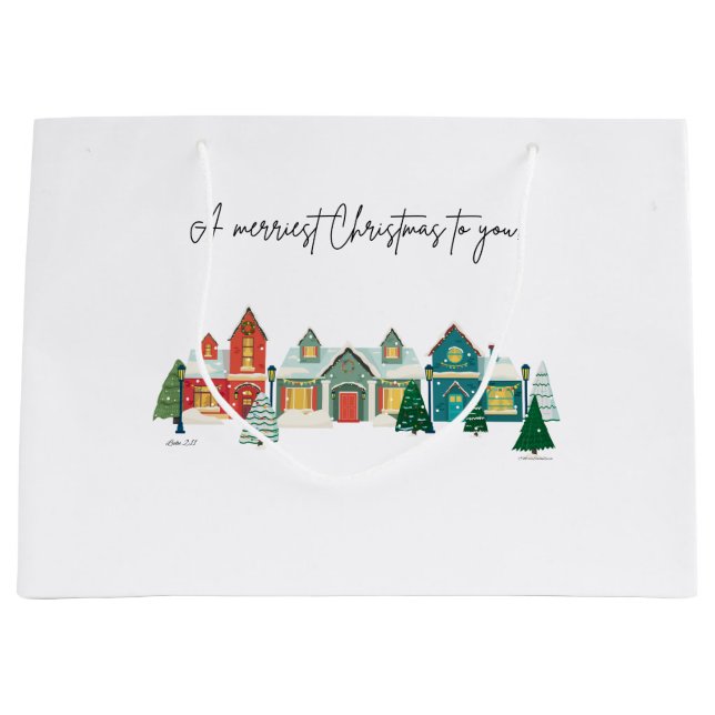 Grand Sac Cadeau Joyeux Noël ! (Devant)