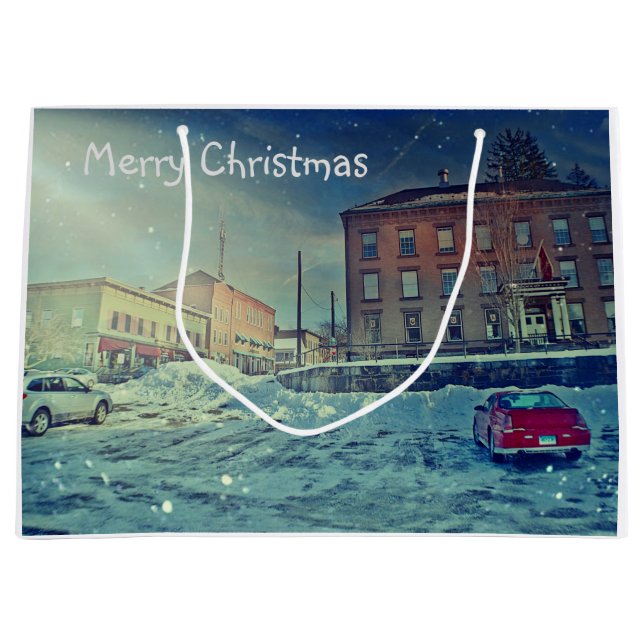 Grand Sac Cadeau Joyeux Noël Collinsville (Devant)