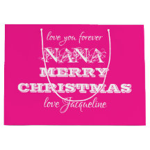 Joyeux Noël Nana Classic Script Rose