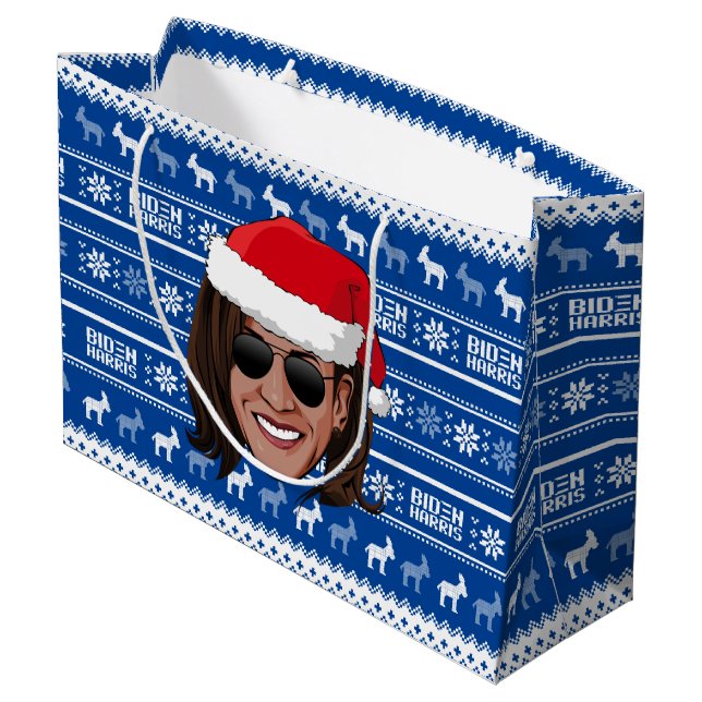Grand Sac Cadeau Kamala Harris Aviators Holiday (Dos Angle)
