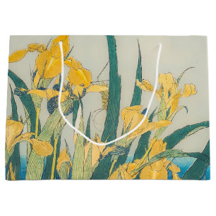 Grand Sac Cadeau Katsushika Hokusai - Grasshopper et Iris