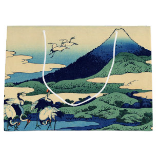 Grand Sac Cadeau Katsushika Hokusai - Umegawa dans la province de S