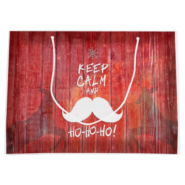 Grand Sac Cadeau Keep calm and Ho-ho (Devant)