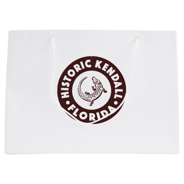 Grand Sac Cadeau Kendall Floride Cercle - Brun  (Devant)