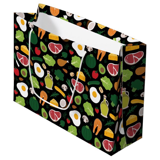 Grand Sac Cadeau Keto (Devant Angle)