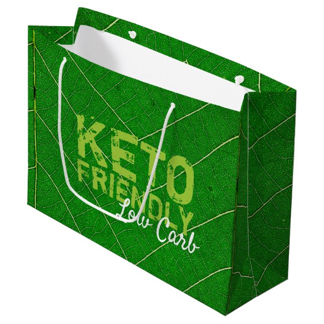 Grand Sac Cadeau Keto Friendly Low Carb (Devant Angle)