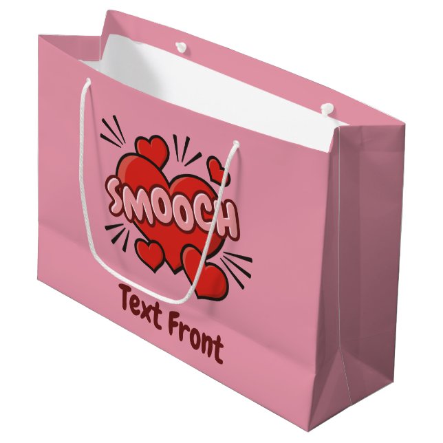 Grand Sac Cadeau Kissing Comic Sound Effect (Devant Angle)
