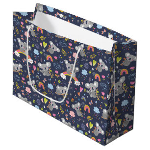 Grand Sac Cadeau Koala Rainbow Love Motif