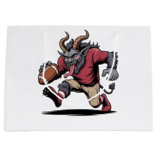 Grand Sac Cadeau Krampus Jouer au football Noël Fitness Noël Noël N