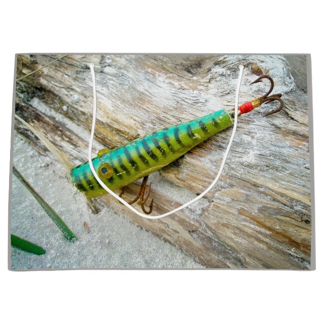 Grand Sac Cadeau L Cooper Goo Goo Eyes Antique Pêche Lure (Devant)