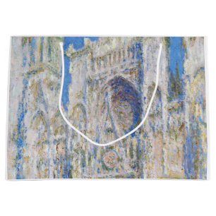 Grand Sac Cadeau La Cathédrale de Rouen (Lumière du soleil), Monet