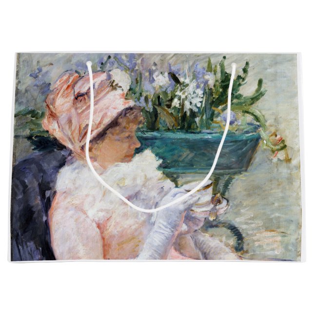 Grand Sac Cadeau La Coupe du Thé, Mary Cassatt (Devant)
