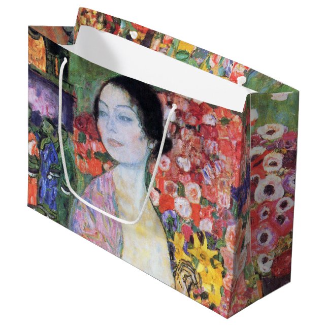 Grand Sac Cadeau La Danseuse, Gustav Klimt (Devant Angle)
