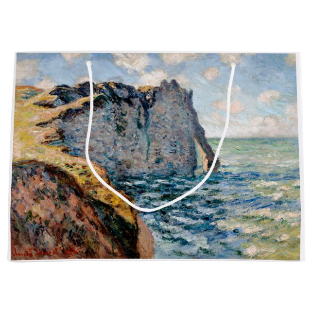 Grand Sac Cadeau La falaise d'Aval, Monet (Devant)