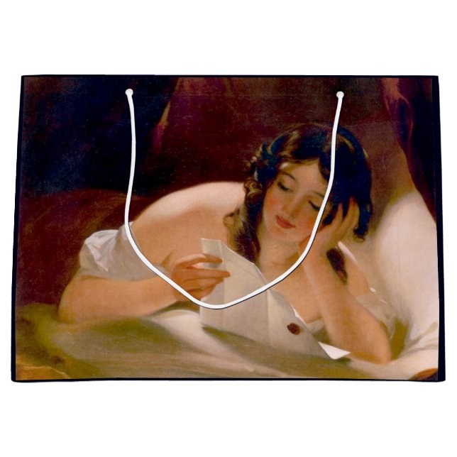 Grand Sac Cadeau La lettre d'amour (par Thomas Sully) (Devant)