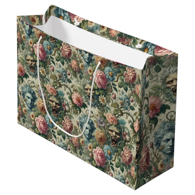 Grand Sac Cadeau La Muse de Cerulean - victorienne gothique (Devant Angle)