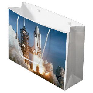 Grand Sac Cadeau La navette spatiale enlève