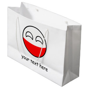 Grand Sac Cadeau La Pologne Geeky tendante drôle Countryball