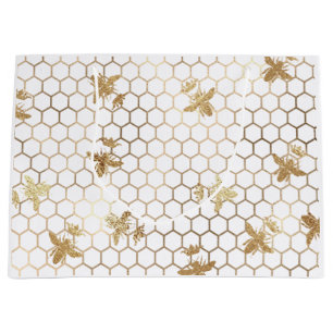 Grand Sac Cadeau La reine d'or des abeilles et le peigne de miel en