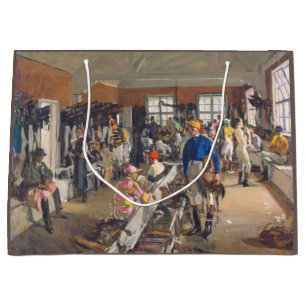 Grand Sac Cadeau La salle d'habillage des Jockeys à l'hippodrome d'
