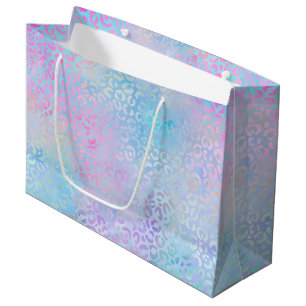 Grand Sac Cadeau La série Léopard Iridescent Design 9
