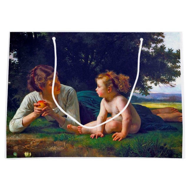Grand Sac Cadeau La Tentation, Bouguereau (Devant)