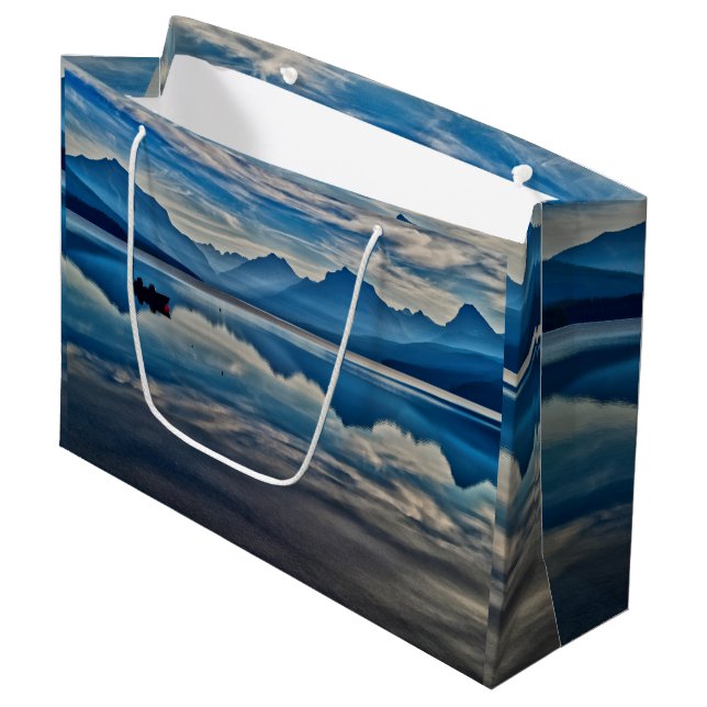Grand Sac Cadeau Lac McDonald (Devant Angle)