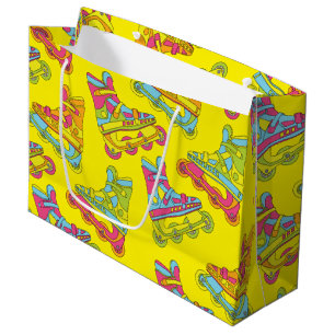 Grand Sac Cadeau Lames à rouleaux Patinage Anniversaire de enfant P