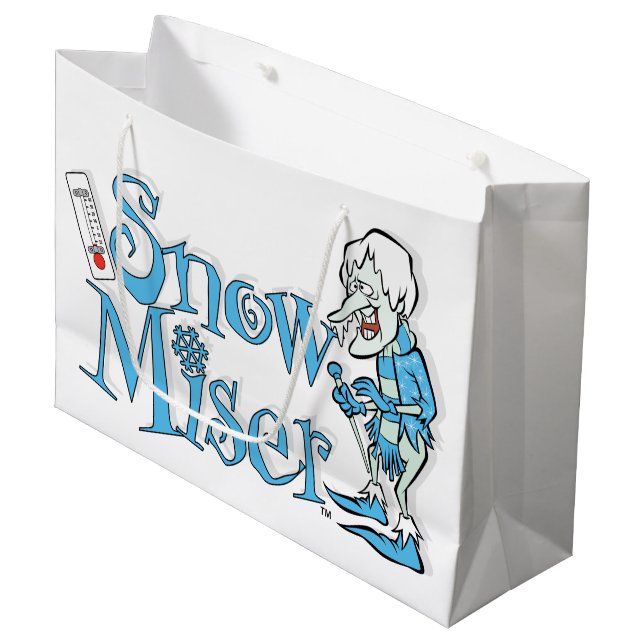 Grand Sac Cadeau L'ANNÉE SANS SANTA CLAUS™ | Snow Miser (Devant Angle)