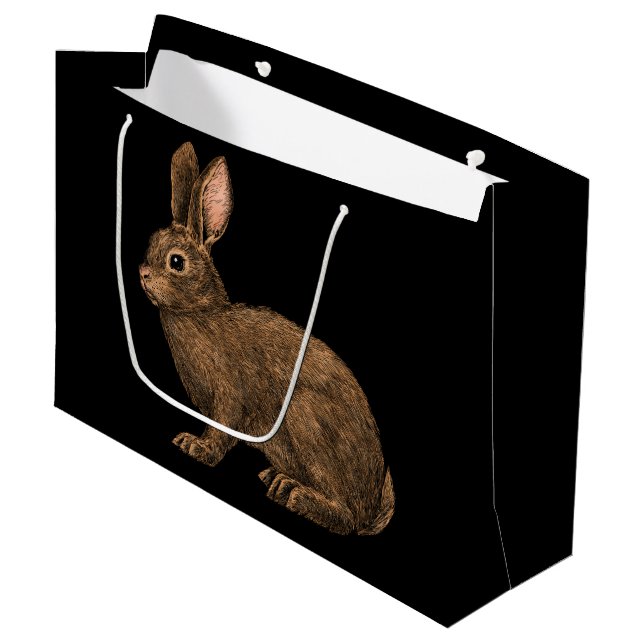 Grand Sac Cadeau Lapin 2 (Devant Angle)
