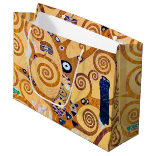 Grand Sac Cadeau L'arbre de vie (détail), Klimt
