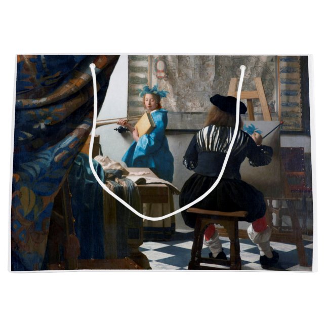 Grand Sac Cadeau L'art de la peinture, Johannes Vermeer, 1666-1667 (Devant)