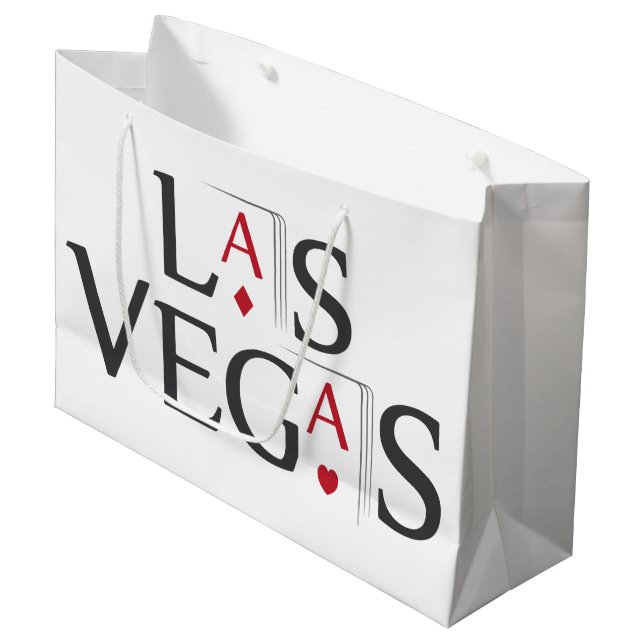 Grand Sac Cadeau Las Vegas (Devant Angle)