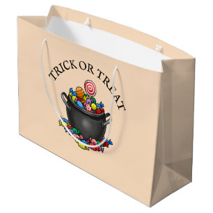 Grand Sac Cadeau Le chaudron de sorcière pour Halloween