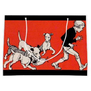 Grand Sac Cadeau le chien marcheur