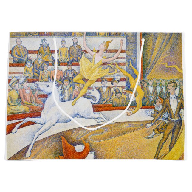 Grand Sac Cadeau Le Cirque, Seurat (Devant)