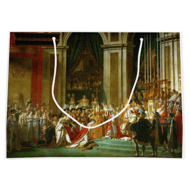 Grand Sac Cadeau Le couronnement de Napoléon, Jacques-Louis David (Devant)