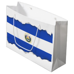 Grand Sac Cadeau Le drapeau du Salvador