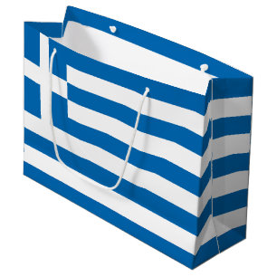 Grand Sac Cadeau Le drapeau national de la Grèce