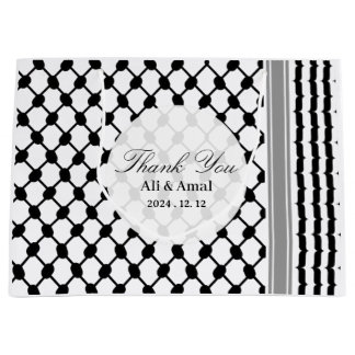 Grand Sac Cadeau Le Palestinien Hatta Keffiyeh Mariage du Merci