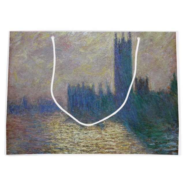 Grand Sac Cadeau Le Parlement (Londres), Monet (Devant)