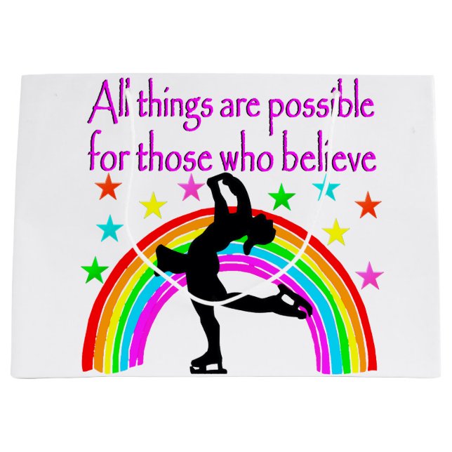 GRAND SAC CADEAU LE PATINAGE EST MA VIE (Devant)