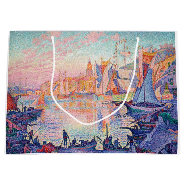 Grand Sac Cadeau Le Port de Saint-Tropez, Signac (Devant)